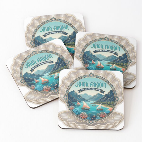 Item preview, Khor Fakkan Coastal Travel Sticker designed and sold by Imaginarium of Chaos falcon88 .