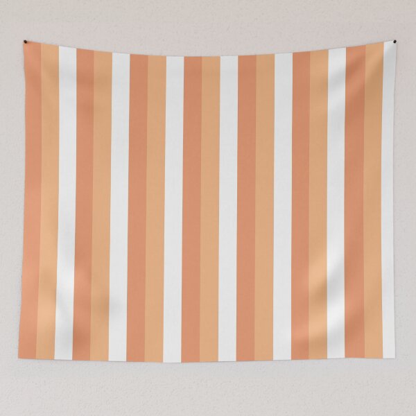 Item preview, Vertical orange and white stripes designed and sold by Obelis.