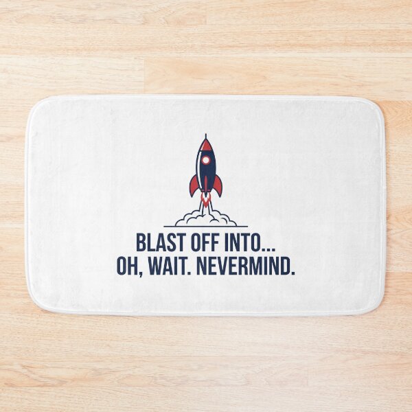 Item preview, Blast Off Rocket Space Launch Funny Procrastination Lazy Humorous designed and sold by Amir Faysal.