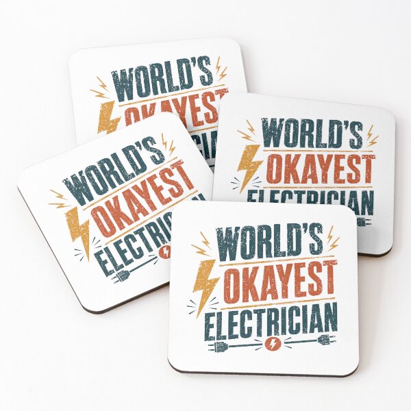 Item preview, World's Okayest Electrician Funny Electrical Worker Gift designed and sold by JonesFlora2025.