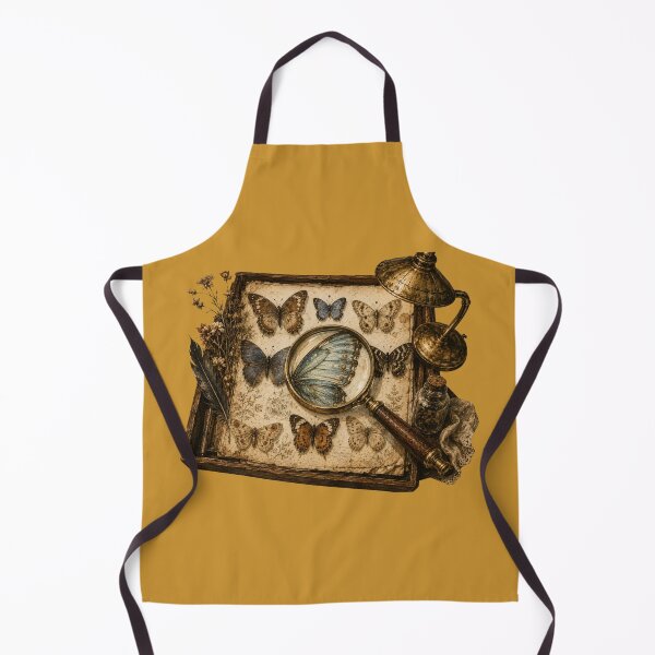 Item preview, Vintage Magnifying Glass Butterfly Print – Antique Naturalist Desk Art designed and sold by MagicMakerPh.