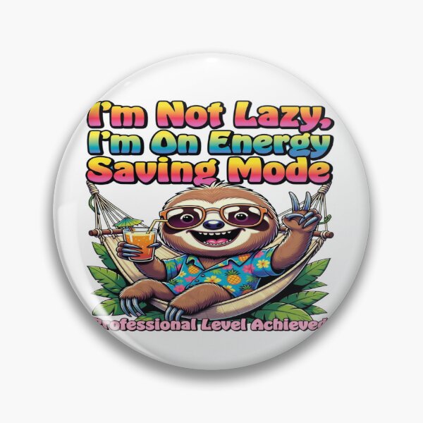 Artikelvorschau, I'm Not Lazy, I'm On Energy Saving Mode – Professional Level Achieved | Funny Sloth T-Shirt | Cute Vacation & Relaxation Graphic Tee entworfen und verkauft von Sushikidsntoddlers.