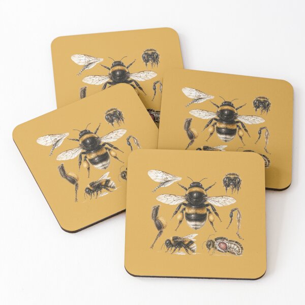 Item preview, Vintage Bumblebee Anatomy Print – Antique Scientific Insect Illustration Art designed and sold by MagicMakerPh.