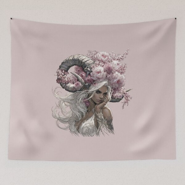 Item preview, Blush Blossom Queen | Floral Fantasy Portrait designed and sold by MythicMood.