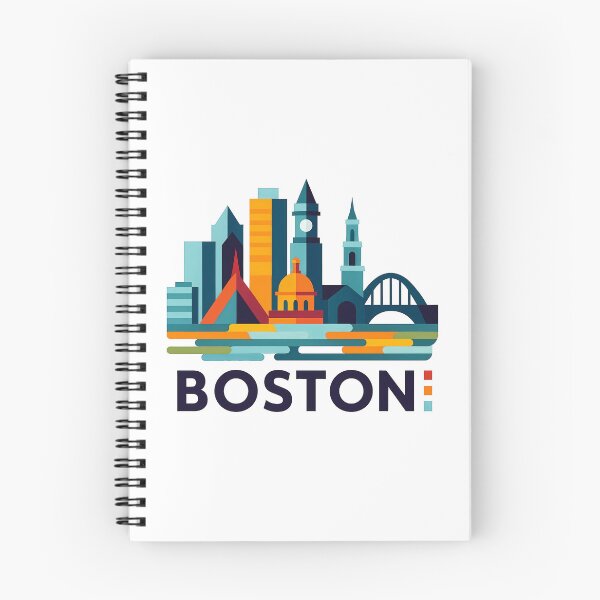 Item preview, Boston Massachusetts Travel Souvenir - Zakim Bridge & Historic Skyline Art designed and sold by OzzFrequency.