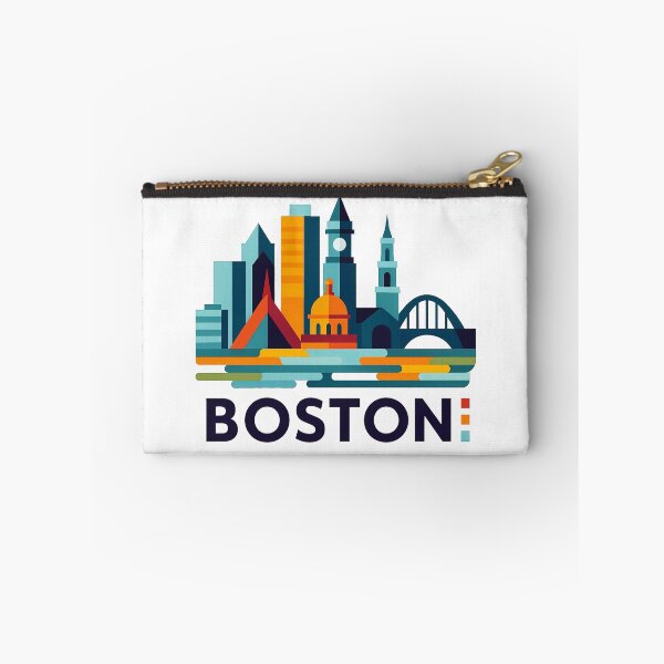 Item preview, Boston Massachusetts Travel Souvenir - Zakim Bridge & Historic Skyline Art designed and sold by OzzFrequency.