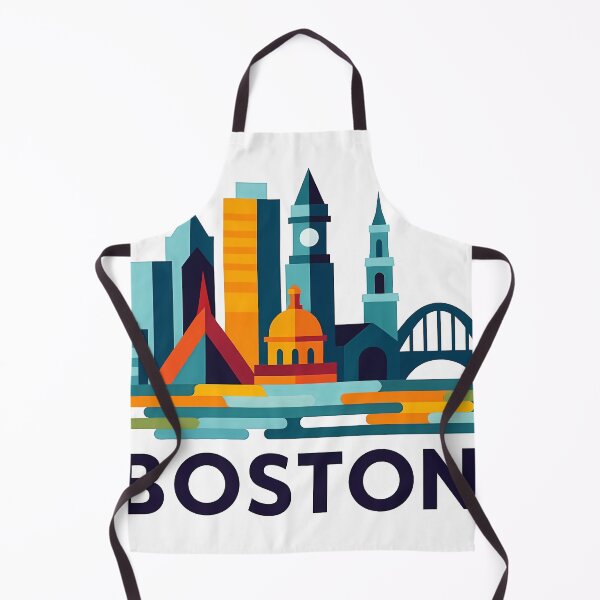 Item preview, Boston Massachusetts Travel Souvenir - Zakim Bridge & Historic Skyline Art designed and sold by OzzFrequency.