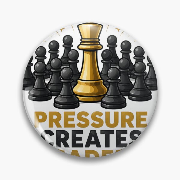 Item preview, Pressure Creates Leaders Chess Sticker designed and sold by Pixel & Chaos.