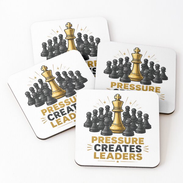 Item preview, Pressure Creates Leaders Chess Sticker designed and sold by Pixel & Chaos.