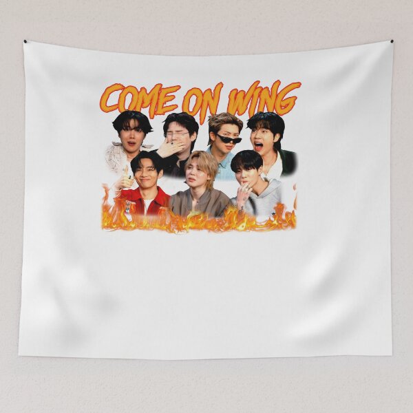 Item preview, Bangtan Boys Funny Hot Wings Vintage Shirt, Vintage 90s Music Shirt, KPop 2026 Funny Shirt, Come On Wing Bangtan Tee designed and sold by BerryHand.