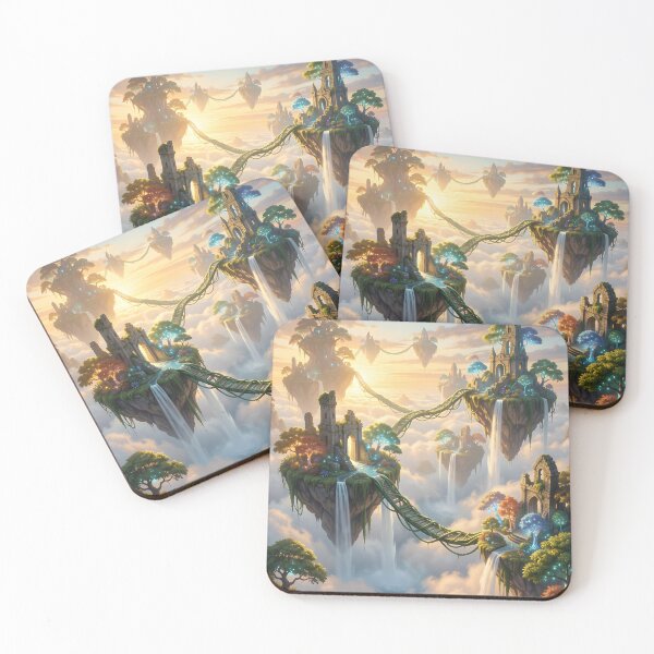 Item preview, Fantasy Islands in the Sky designed and sold by Fanta-sticky.