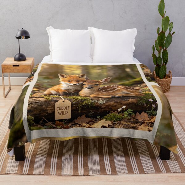 Item preview, Baby Fox Fawn Cuddle Wild Forest Animals designed and sold by BagFactoryUK.