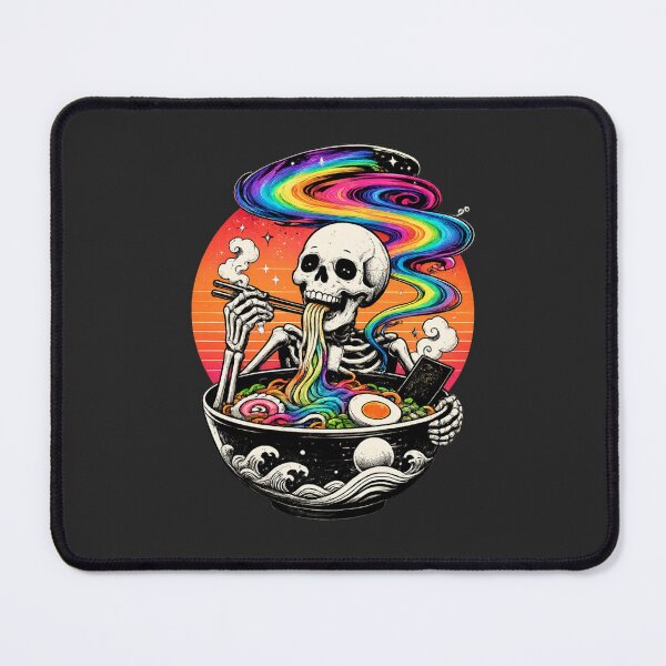Item preview, Rainbow Ramen Skeleton designed and sold by illustraAI.