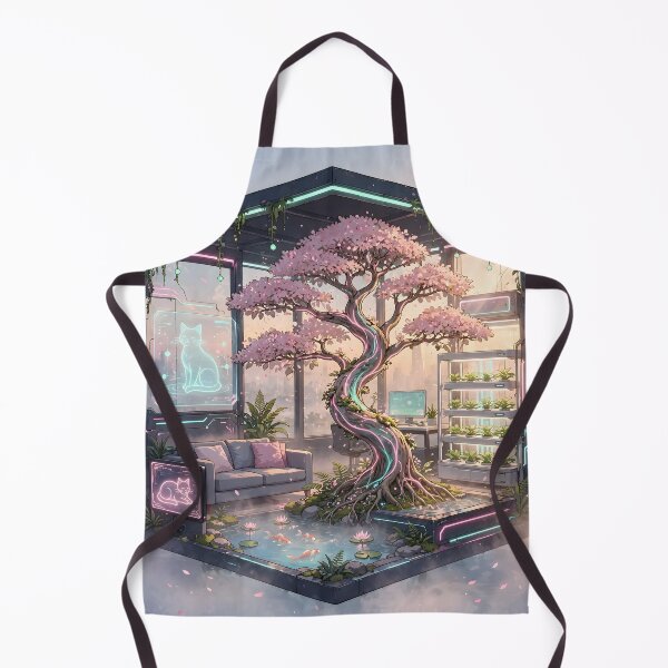 Item preview, Neo-Tokyo Biotopic Sanctuary - Sakura Sunrise Edition - Cyberpunk Isometric Room designed and sold by Neo Tokio.