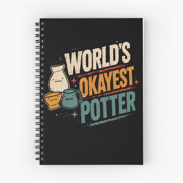 Item preview, World's Okayest Potter Ceramicist Pottery Lover Humorous Gift designed and sold by SkeletonsDanger.