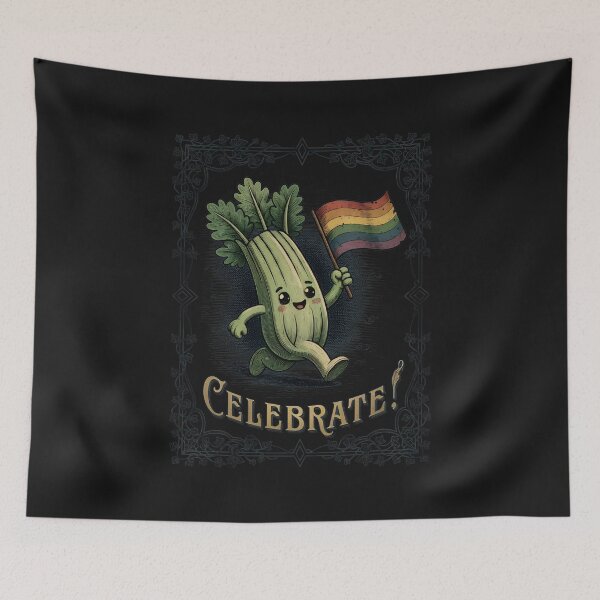Item preview, Fun Celeriac Pride Celebration Veggie Design designed and sold by MarksgnrlSomara.