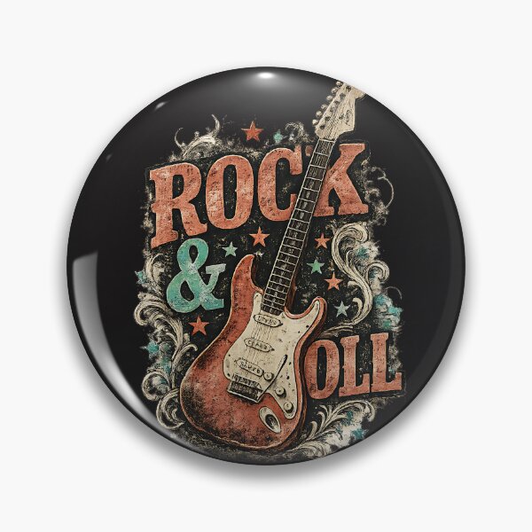Artikelvorschau, Vintage Rock & Roll Gitarre – Retro-Musik-Grafikdesign entworfen und verkauft von NucciCollective.