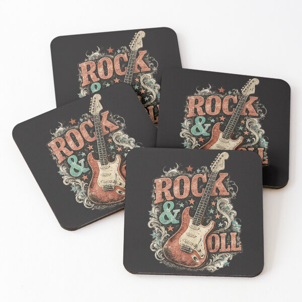 Item preview, Vintage Rock & Roll Guitar – Retro Music Graphic Design designed and sold by NucciCollective.