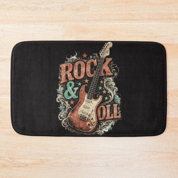 Artikelvorschau, Vintage Rock & Roll Gitarre – Retro-Musik-Grafikdesign entworfen und verkauft von NucciCollective.