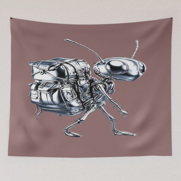Item preview, Explorer Ant - 3D Metallic Insect with Backpack designed and sold by RAYBIL.
