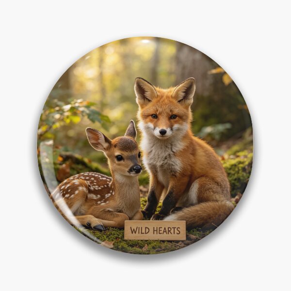Item preview, Wild Hearts Fawn Fox Forest Nature Wildlife designed and sold by BagFactoryUK.