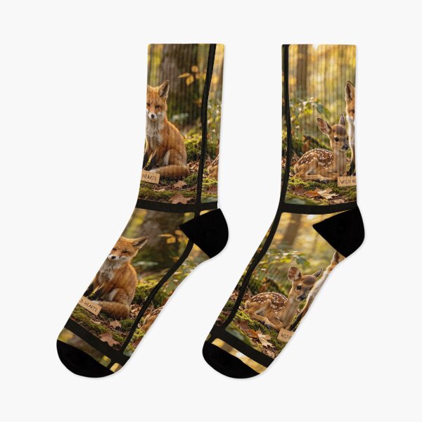 Item preview, Wild Hearts Fawn Fox Forest Nature Wildlife designed and sold by BagFactoryUK.