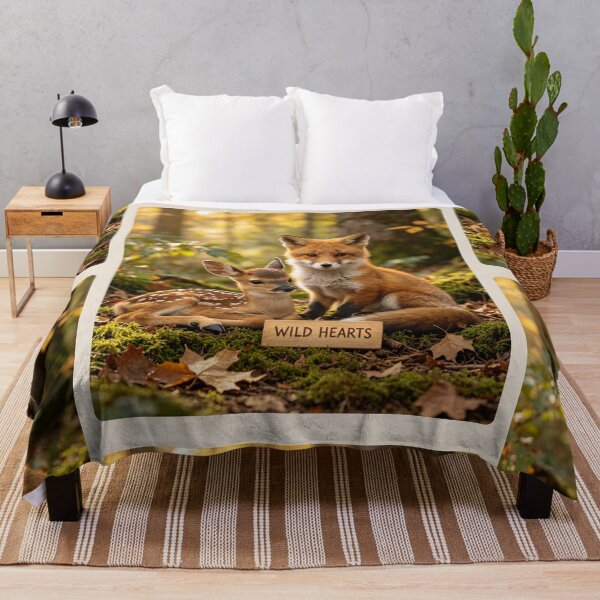 Item preview, Wild Hearts Fawn Fox Forest Nature Wildlife designed and sold by BagFactoryUK.