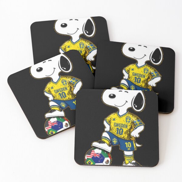 Item preview, Worldcup 2026 Sweden Team Funny Snoopy Soccer Play designed and sold by Sharma-Jay-Art.