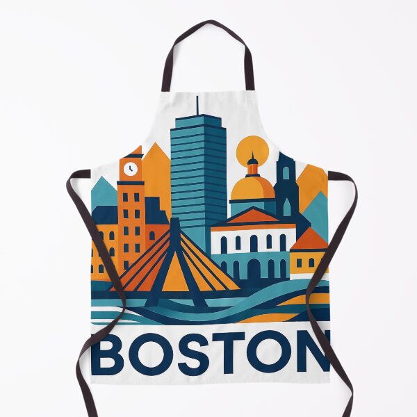 Item preview, Boston Massachusetts Travel Souvenir - Zakim Bridge & Historic Skyline Art designed and sold by OzzFrequency.