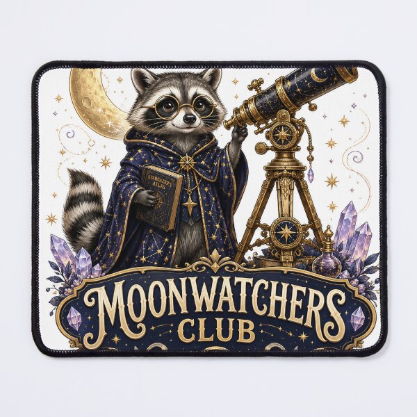 Item preview, Moonwatchers Club Raccoon Astronomer Telescope Stargazing designed and sold by BartArtPhoto.