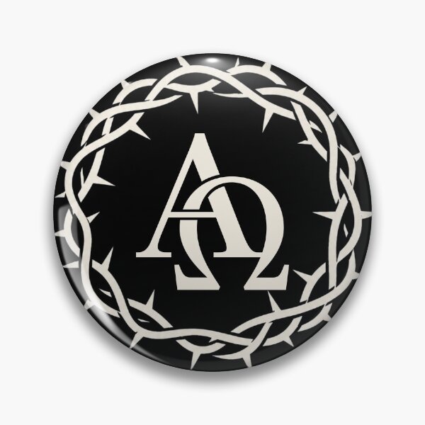 Item preview, Alpha Omega Crown of Thorns – Christian Faith Symbol Design designed and sold by Fradikal.