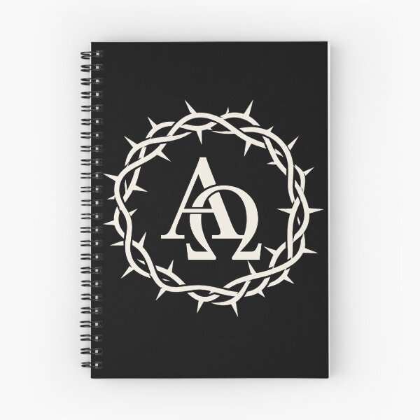 Item preview, Alpha Omega Crown of Thorns – Christian Faith Symbol Design designed and sold by Fradikal.