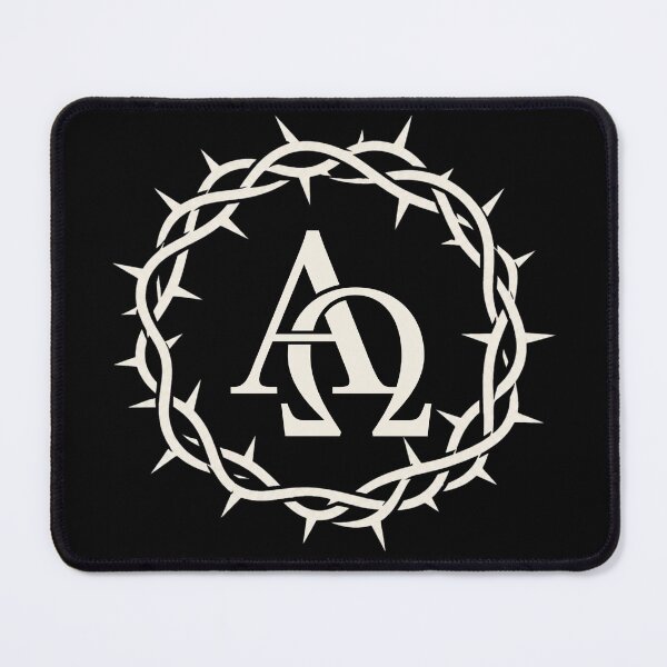 Item preview, Alpha Omega Crown of Thorns – Christian Faith Symbol Design designed and sold by Fradikal.