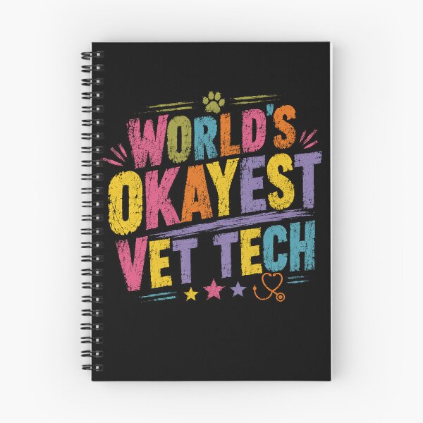 Item preview, World's Okayest Vet Tech Veterinary Professional Animal Care Staff designed and sold by SkeletonsDanger.