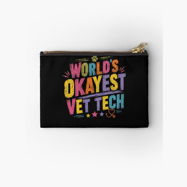 Item preview, World's Okayest Vet Tech Veterinary Professional Animal Care Staff designed and sold by SkeletonsDanger.