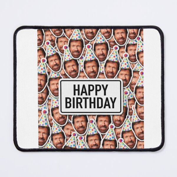 Item preview, Chuck norris birthday cutout funny prank meme gift weird designed and sold by CheeseBlueprint.
