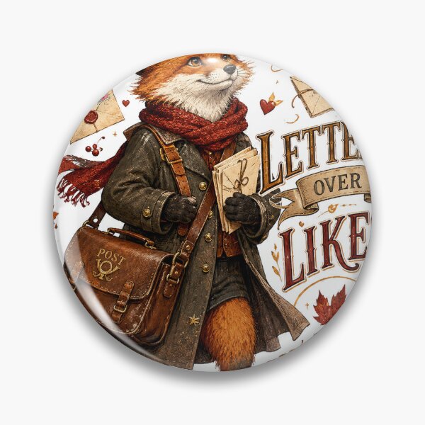 Item preview, Letters Over Likes Vintage Fox Postman Autumn Cottagecore designed and sold by BartArtPhoto.
