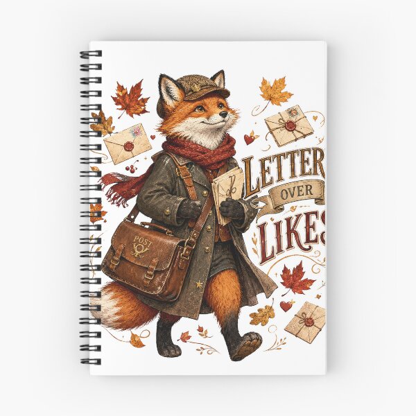 Item preview, Letters Over Likes Vintage Fox Postman Autumn Cottagecore designed and sold by BartArtPhoto.