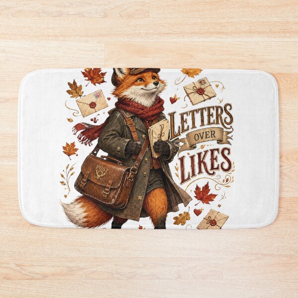 Item preview, Letters Over Likes Vintage Fox Postman Autumn Cottagecore designed and sold by BartArtPhoto.