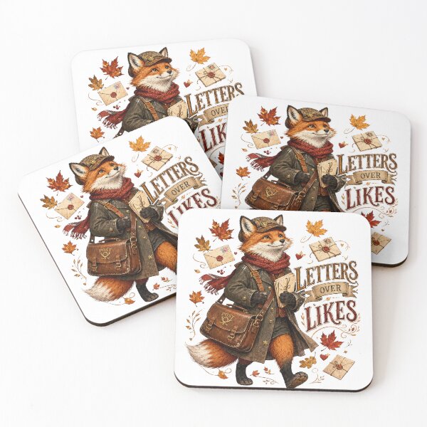 Item preview, Letters Over Likes Vintage Fox Postman Autumn Cottagecore designed and sold by BartArtPhoto.