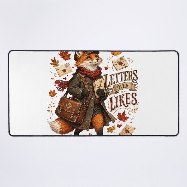 Item preview, Letters Over Likes Vintage Fox Postman Autumn Cottagecore designed and sold by BartArtPhoto.