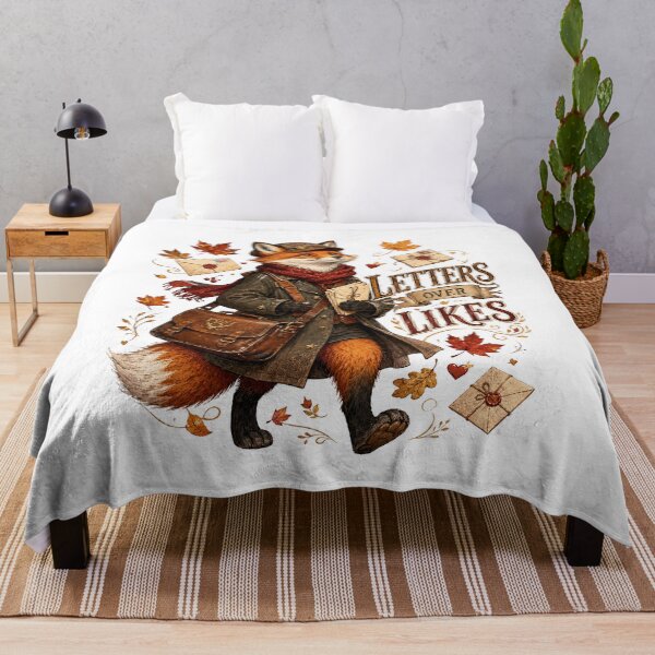 Item preview, Letters Over Likes Vintage Fox Postman Autumn Cottagecore designed and sold by BartArtPhoto.