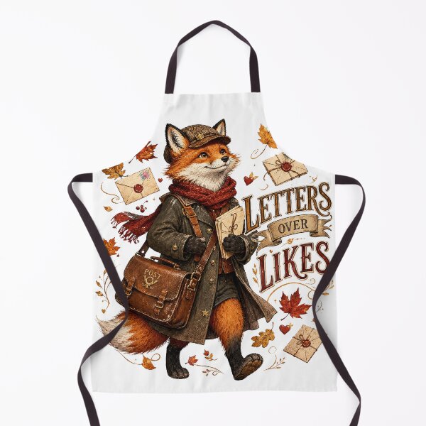 Item preview, Letters Over Likes Vintage Fox Postman Autumn Cottagecore designed and sold by BartArtPhoto.
