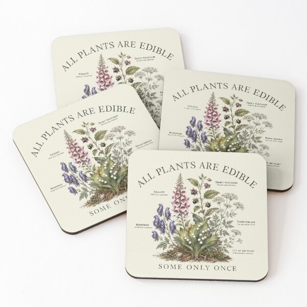 Item preview, All Plants are Edible Some Only Once Funny Botany Gardening designed and sold by sentfromemily.