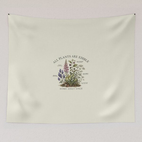 Item preview, All Plants are Edible Some Only Once Funny Botany Gardening designed and sold by sentfromemily.