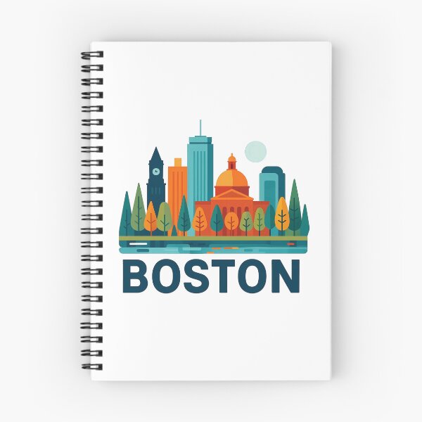 Item preview, Boston Massachusetts Travel Souvenir - Zakim Bridge & Historic Skyline Art designed and sold by OzzFrequency.
