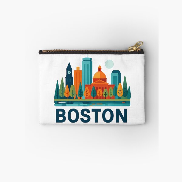 Item preview, Boston Massachusetts Travel Souvenir - Zakim Bridge & Historic Skyline Art designed and sold by OzzFrequency.