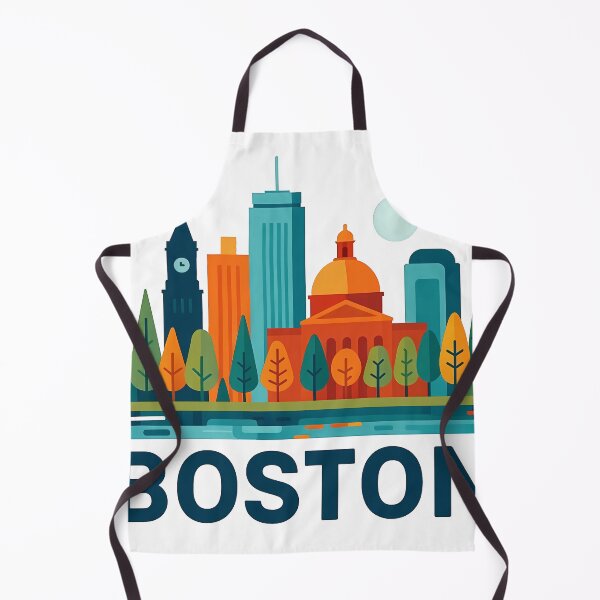 Item preview, Boston Massachusetts Travel Souvenir - Zakim Bridge & Historic Skyline Art designed and sold by OzzFrequency.