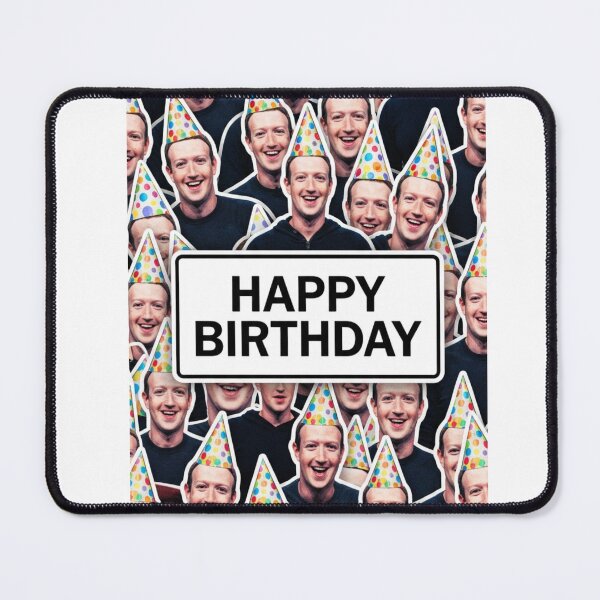 Item preview, Mark zuckerberg birthday cutout funny prank meme gift weird designed and sold by CheeseBlueprint.