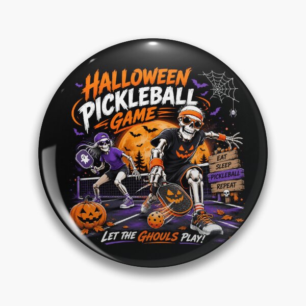 Item preview, Halloween Pickleball Skeletons Funny Design – Spooky Pickleball Player T-Shirt Let The Ghouls Play designed and sold by Artimax-Studio.